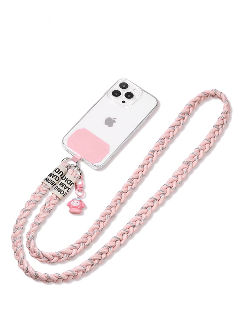 Rope Cross-body Strap-Pink (Double end)